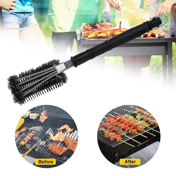 Brosse Barbecue 2 En 1 Multifonctionnelle Avec Grattoir