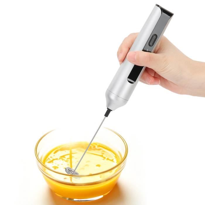 Evvmnaks Mélangeur d'œufs électrique Shaker à œufs doré Mélange automatique de blanc d'œuf et de jaune d'œuf Fournitures de cuisine homogénéisateur B