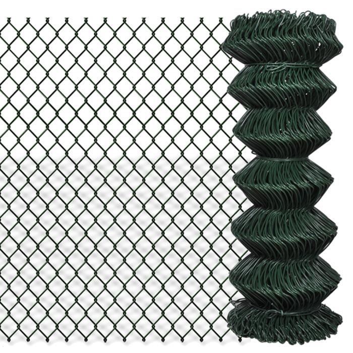 Grillage Vert 1 X 15 M Cloture En Maille Galvanisee En Pvc Maille 60 X 60 Mm Resistants Aux Uv Et A L Eau Pour Jardin Terrasse Foret Achat Vente Cloture