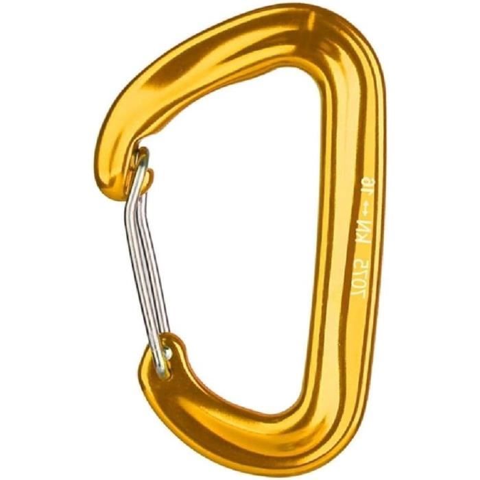 Descendeur Forme 8 Corne Boeuf Mousqueton à Anneau En Forme De 8 Corne De Boeuf 50Kn Haute Résistance Descendeur Aluminium Aviation 7075 - 8