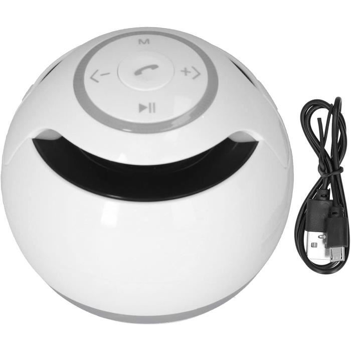 Mini Enceinte Portable Rechargeable - Son Hi-Fi, 9x9x9 Cm, Bleu, Compatible PC Et Téléphone - 4