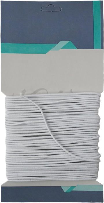 Bande Élastique 5 Mètres - 3 Mm De Large - Couleur Gris - Pour Couture Et Bricolage