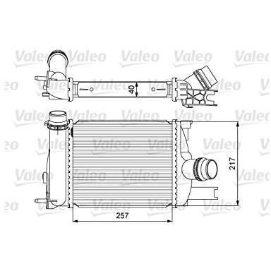 Intercooler échangeur Dacia dokker - VALEO - 818622