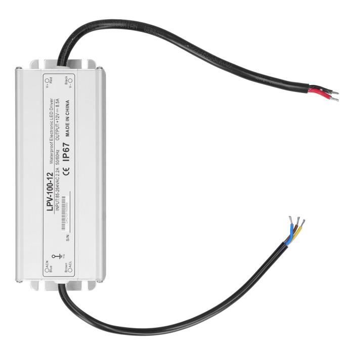12V 1A 12W AC Adaptateur Alimentation adaptateur-transformateur pour ruban  LED SMD RVB bande - Cdiscount Bricolage