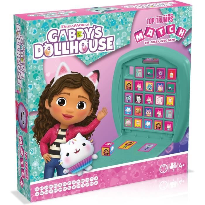 Gabby's Dollhouse - Jeu de société Gabby - avec 4 bandeaux