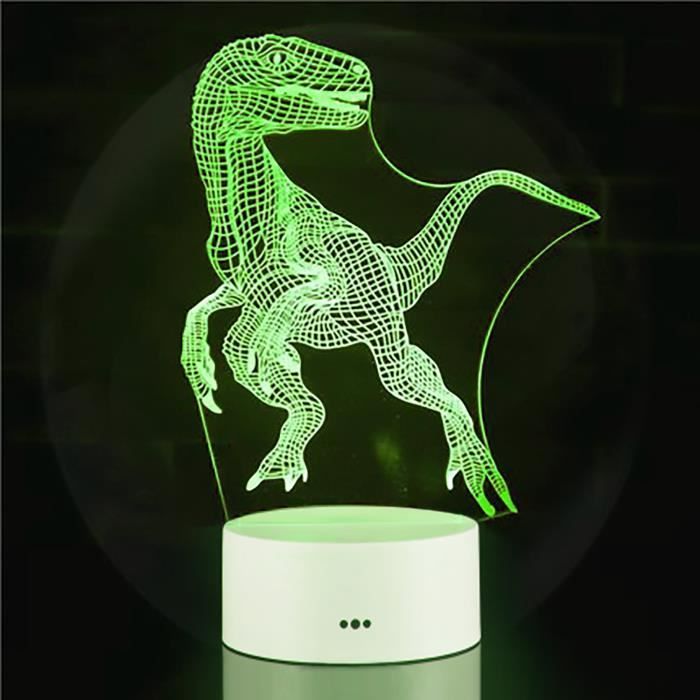 Veilleuse LED Godzilla Shark – Rechargeable, Tactile, Change De Couleur
