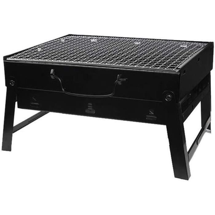 Four à barbecue domestique en acier inoxydable, barbecue au charbon de bois, barbecue pliable portable pour l'extérieur