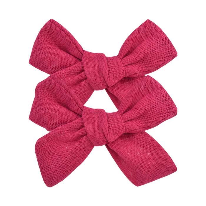 Pince à Cheveux Nœud Papillon Paillettes - 5 Pouces (12,7 Cm), Pour Enfant Fille, Polyester - 1
