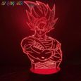 Cool Kids Led Night Lamp Dragon Ball Z Goku Figure Veilleuse Pour Enfant Chambre Décor Anime 3D Illusion Led Night Light ES2215-1