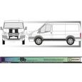 Ford Transit ST sport Van Bandes Latérales - Capot - NOIR - Kit Complet - Tuning Sticker Autocollant Graphic Decals-1