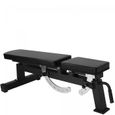 Banc de musculation professionnel - GORILLA SPORTS - Noir - Dossier et assise réglables - Charge maximale 250 kg-1