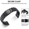 Bracelet pour Galaxy Watch 4 44mm/40mm, 20mm Bracelet en Acier Inoxydable Métal Remplacement pour Galaxy Watch Active2 40mm 44mm-1
