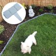20 pièces clôture en pierre imitation jardin clôture en plastique effet pierre grise bordure de pelouse-1