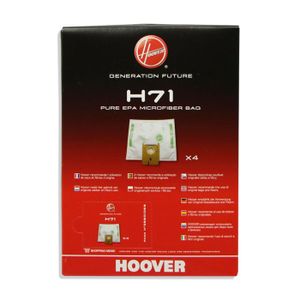 Lot De 4 Sacs Pour Aspirateur Hoover Alpina - TopFilter Premium - Fackelmann FCK64290 - Fabriqué En France