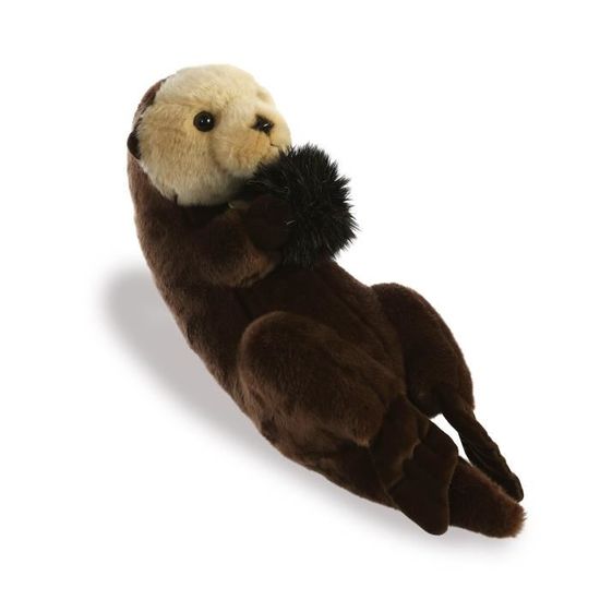 Aurora Monde Miyoni En Peluche Loutre De Mer Grande Mvghg Cdiscount Jeux Jouets