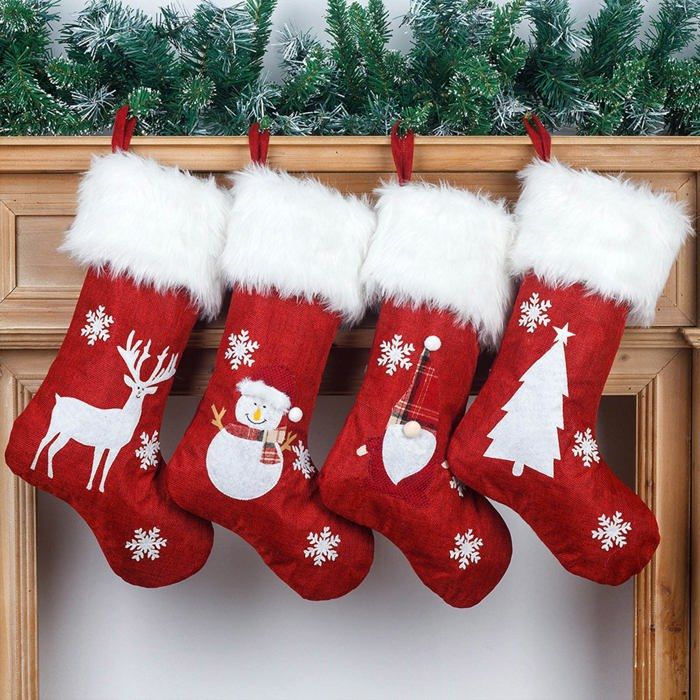 Chaussettes Noël Ultra Douces - Modèles Rennes/Père Noël - Antidérapantes Et Chaudes - Idéal Cadeau Fêtes