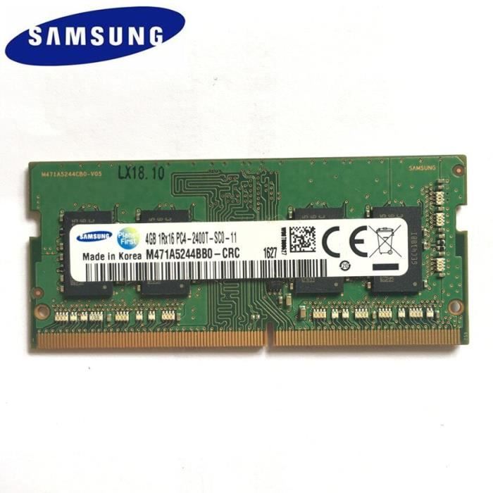 RAM Samsung ordinateur portable 8GB 4GB PC4 2133MHz ou 2400MHz DDR4 2400T ou 2133P DIMM ordinateur Type 4G DDR4 2666MHzX1pcs