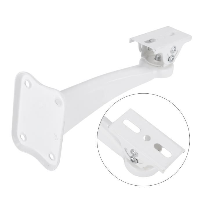 Support de montage pour caméra de sécurité - Support d'angle pour caméra de surveillance - Support réglable intérieur/extérieur - Support universel en métal solide