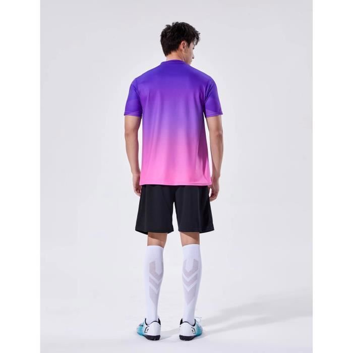 Maillot De Foot Personnalisable - Avec Nom, Numéro, Logo - Taille Adulte Et Enfant - Matière Respirante