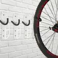 Lot de 4 supports vélo muraux RELAXDAYS pour rangement jusqu'à 25 kg-2