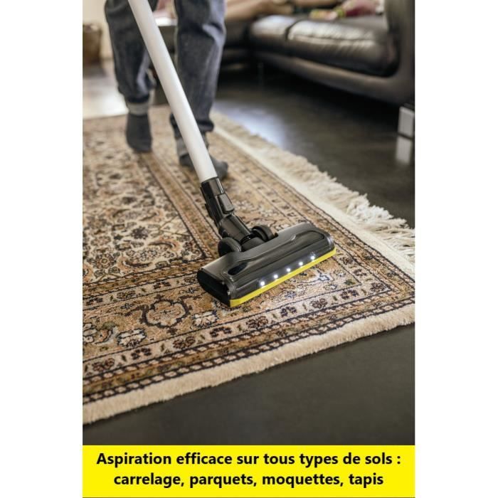 KARCHER VC6 Cordless ourFamily - Aspirateur Balai multifonction sans fil  sans sac silencieux - Batterie amovible - Brosse motorisée - Cdiscount  Electroménager