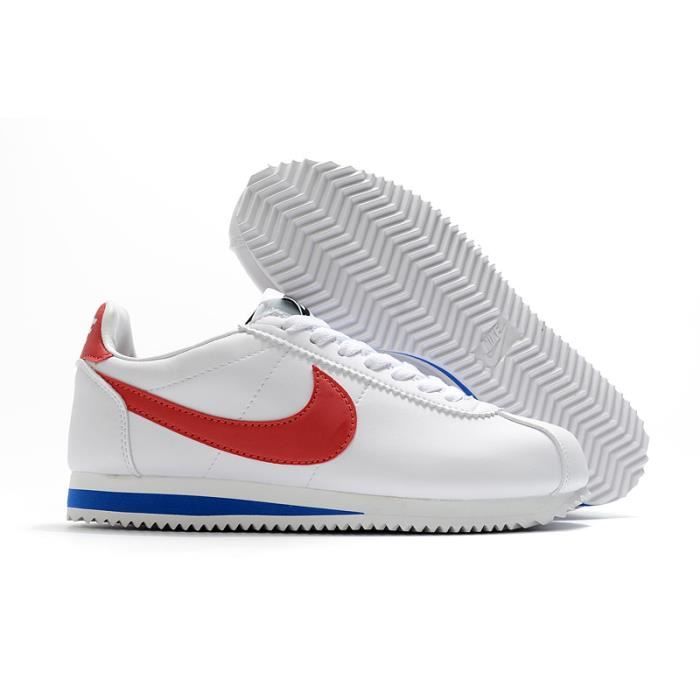 Nike cortez 2025 blanche rouge