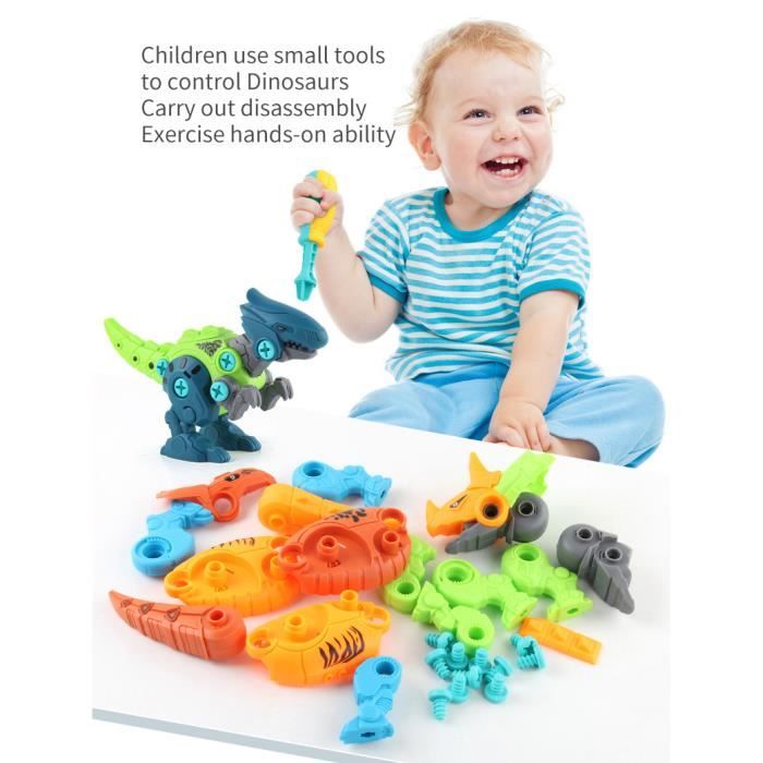 Démontage Jouet Dinosaure, 2Pcs Démontage Jouet Dinosaure pour Enfants Tournevis, Bricolage Jeux Démontage Jouet Dinosaure, 2Pcs Démontage Jouet Dinosaure pour Enfants Tournevis, Bricolage Jeux
