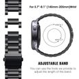 Bracelet pour Galaxy Watch 4 44mm/40mm, 20mm Bracelet en Acier Inoxydable Métal Remplacement pour Galaxy Watch Active2 40mm 44mm-3