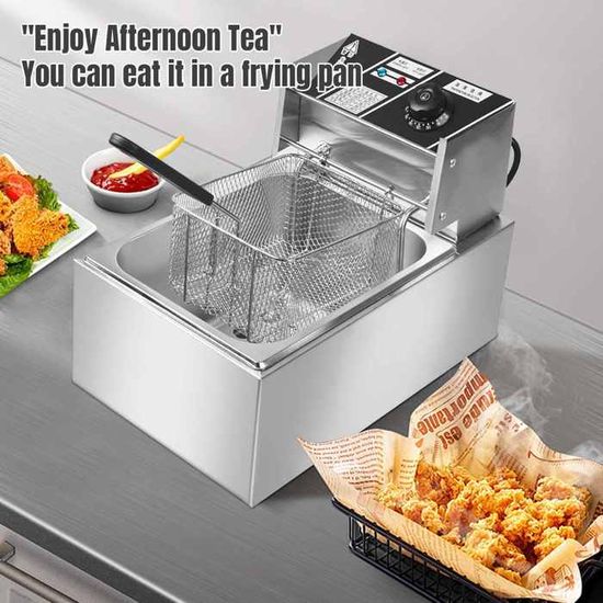 Friteuse Électrique, Friteuses Électriques 2500W Pour Restaurant Ou