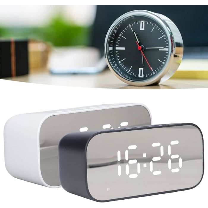 RÉVEIL NUMÉRIQUE À Grands Chiffres LED, Horloge Murale Pour Chambre, Bureau EUR 23,11 - FR