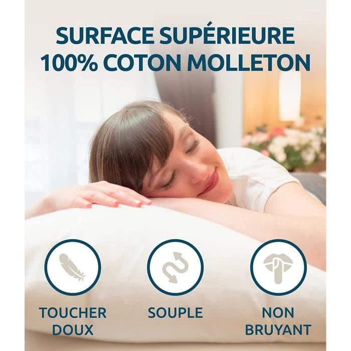 Protège oreiller Molleton