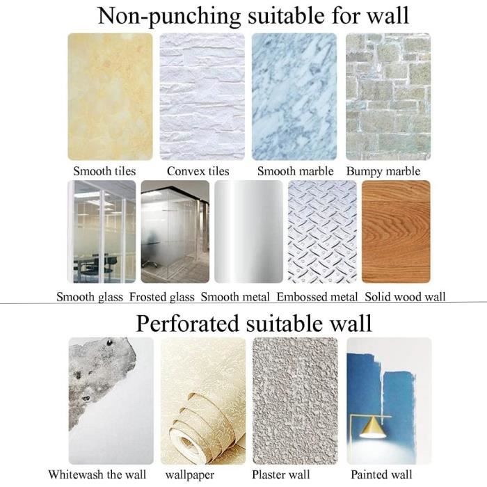 Porte Papier Toilette Mural Sans-Perçage - Auto-Adhésif Ou Rouleau Papier  Wc Support Mural Porte Rouleau Aluminium Hygiénique[P1592] - Cdiscount  Bricolage