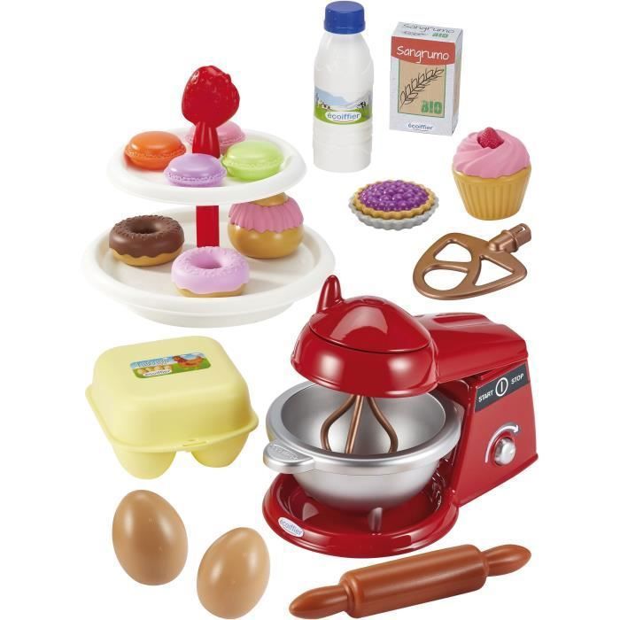 Jouets Ecoiffier -668 - Barbecue Charbon + aliments - Jeu d'imitation