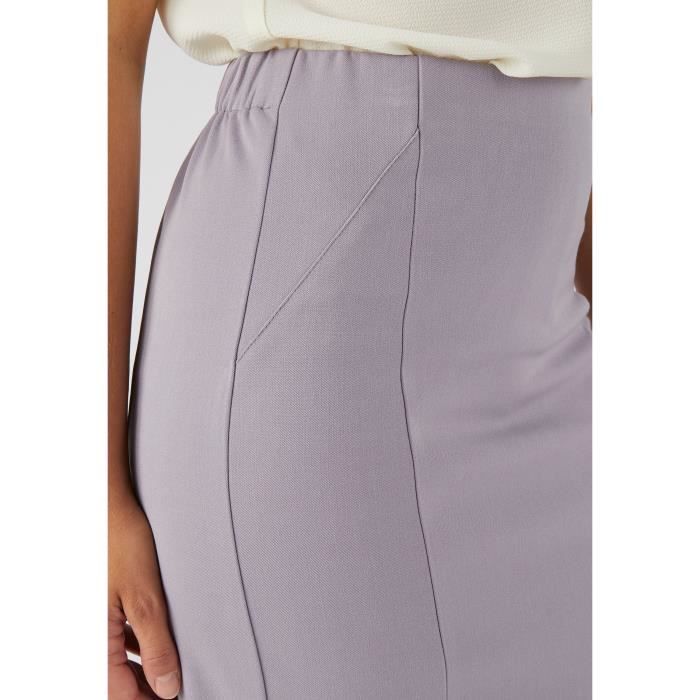Jupe Damart Jupe droite stretch Taupe Clair Taupe clair Cdiscount Pret a Porter