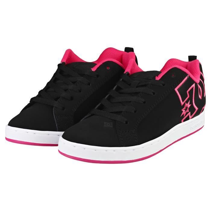 Baskets Femme DC Shoes COURT GRAFFIK 300678 KPS Noir Rose