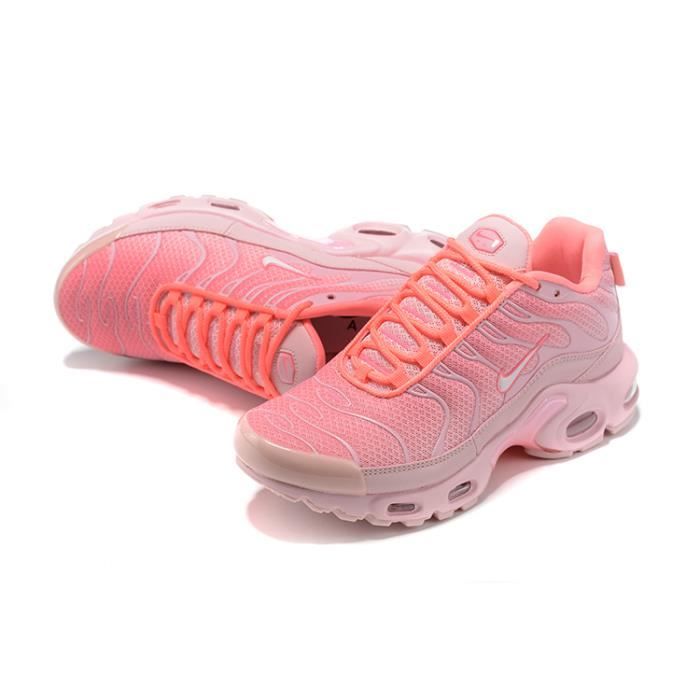 Baskets Nike Air Max TN Plus Femme Chaussures Entrainement de Sport Rose Rose Cdiscount Chaussures