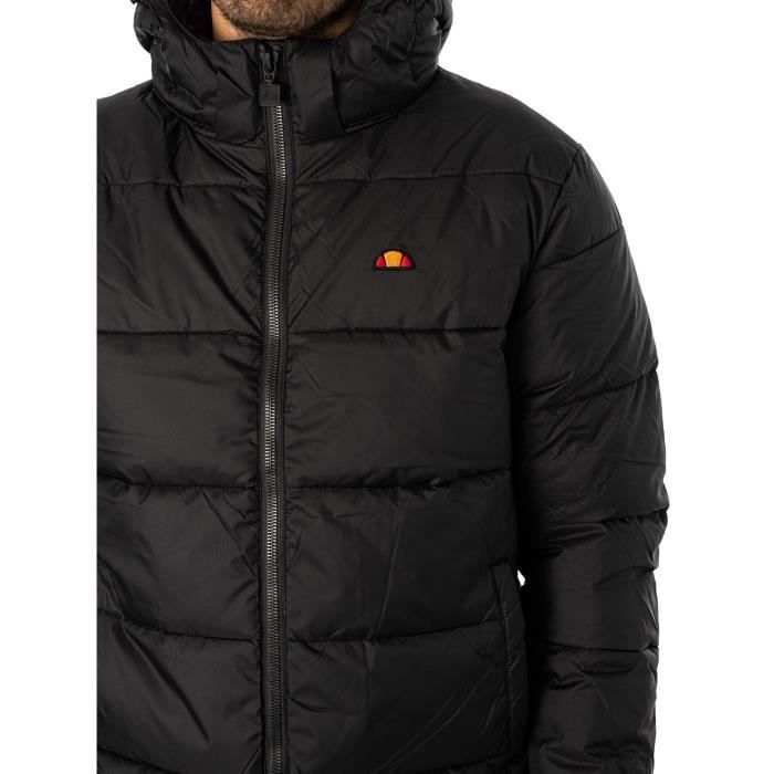 Veste pour homme Ellesse Paddero Noir Capuche amovible Poches zippees Noir Cdiscount Pret a Porter