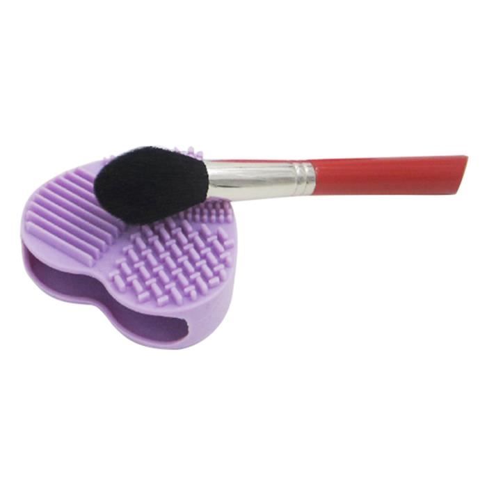 Nettoyeurs D'Outils De Nettoyage D'Oeuf Gant Maquillage Brosse De Lavage De  Lavage De Mode De Silicone (Violet) - Cdiscount Au quotidien