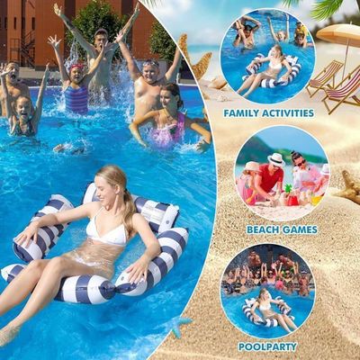 Hamac Gonflable Pour Piscine - Matelas Flottant Avec Trous, Adulte Et Enfant, Léger, été, Plage