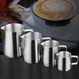 Carafe,Pichet inox pichet à café pichet à mousse de lait tirer la tasse à fleur Cappuccino Pot à lait tasse expresso - Type 150ml #B-0