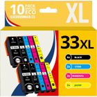 123CONSOMMABLES Cartouches d'encre 33XL compatibles pour Epson 33 XL - Pack 10 - Expression Premium XP-540 XP-530 XP-830 XP-7100