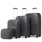 BRITISH TRAVELLER Set de 4 Valises de Voyage (36/55/67/76cm) Rigide en Polypropylène Légere à 4 roulettes avec Serrure TSA Ensembles de Bagages, Noir
