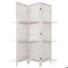 ATMOSPHERA CRÉATEUR D'INTÉRIEUR Paravent "Tiam" 3 étagères blanc H170cm - Atmosphera createur d'interieur