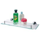 FRANDIS Tablette murale en verre en métal 41 cm