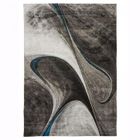 UN AMOUR DE TAPIS tapis grand salon 280x380 tissé noir rectangle motif géométrique LYN8 MADILA