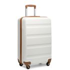 Kono Valise Grande Taille 75x51x28cm Rigide Légere à 4 roulettes Pivotantes Valises de Voyage avec Serrure TSA, 100L, Blanc Crème