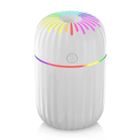 OLOKDYIZ 300ml Air Humidificateur, Coloré Portable Mini Humidificateur, ArrêT Automatique, 2 Modes De Brume, Super Silencieux, Blanc