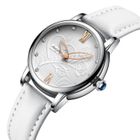 SHARPHY Montre Femme Marque de Luxe Diamant Bracelet en Cuir étanche Rose Coffret Cadeau Montre Femme