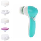 YESCUSTOM 5 en 1 Brosse Nettoyante pour Visage Imperméable Exfoliant et Massage Appareil de beauté multifonction-Vert