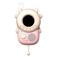 2 pièces Talkie-walkie pour enfantsdessin animé portée de 3KMs lampe de poche avec lanière pour Camping en plein air